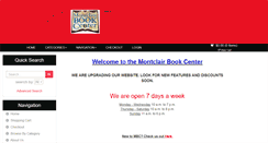 Desktop Screenshot of montclairbookcenter.com