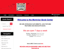 Tablet Screenshot of montclairbookcenter.com